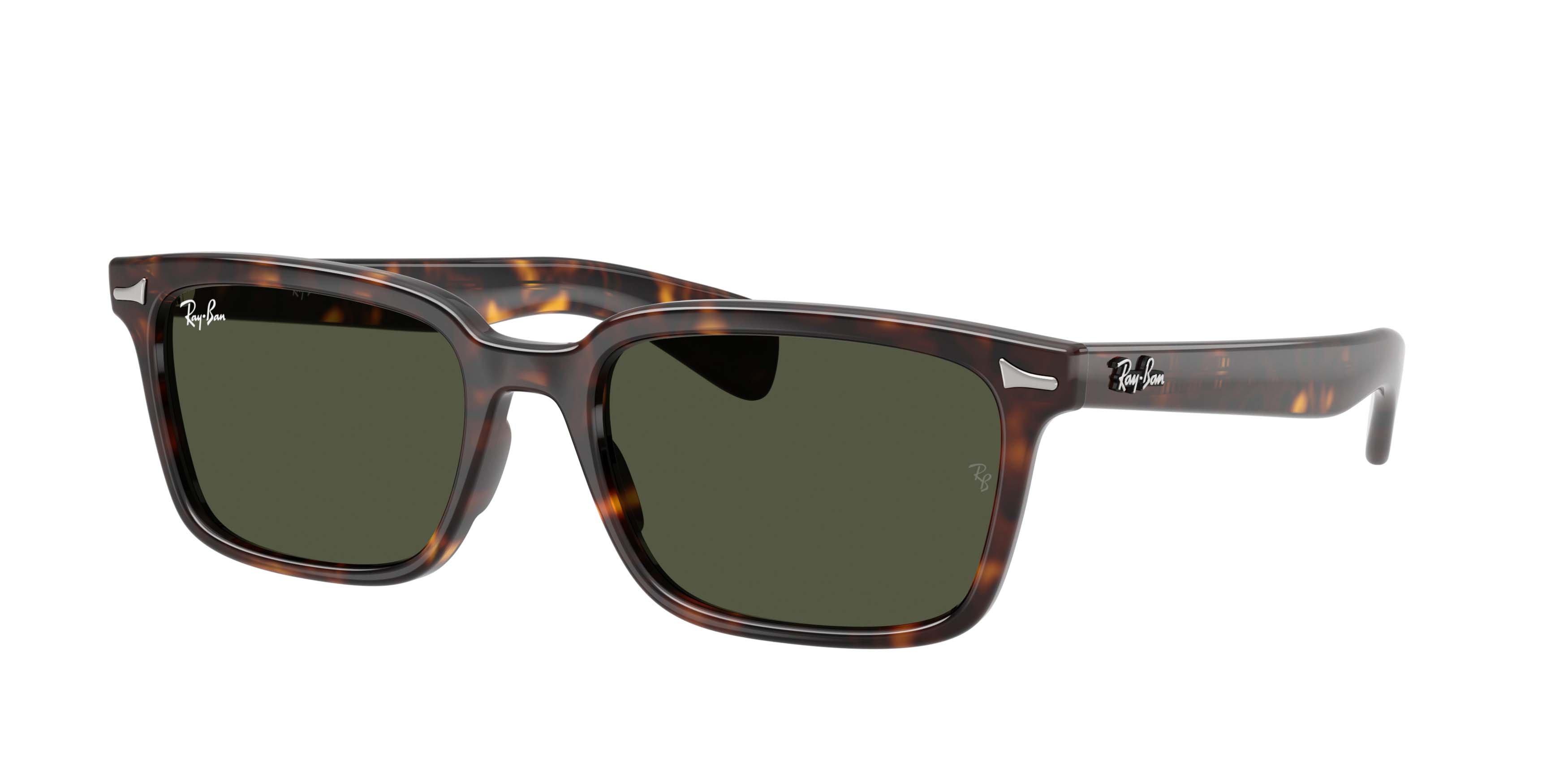 Ray-Ban Brunel Dark Green Sunglasses - Havana - BROWN/GREEN